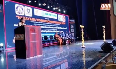 சென்னை நாராயணா பள்ளிக் குழும நிறுவனம் சார்பில் உலக சாதனை நிகழ்ச்சி!